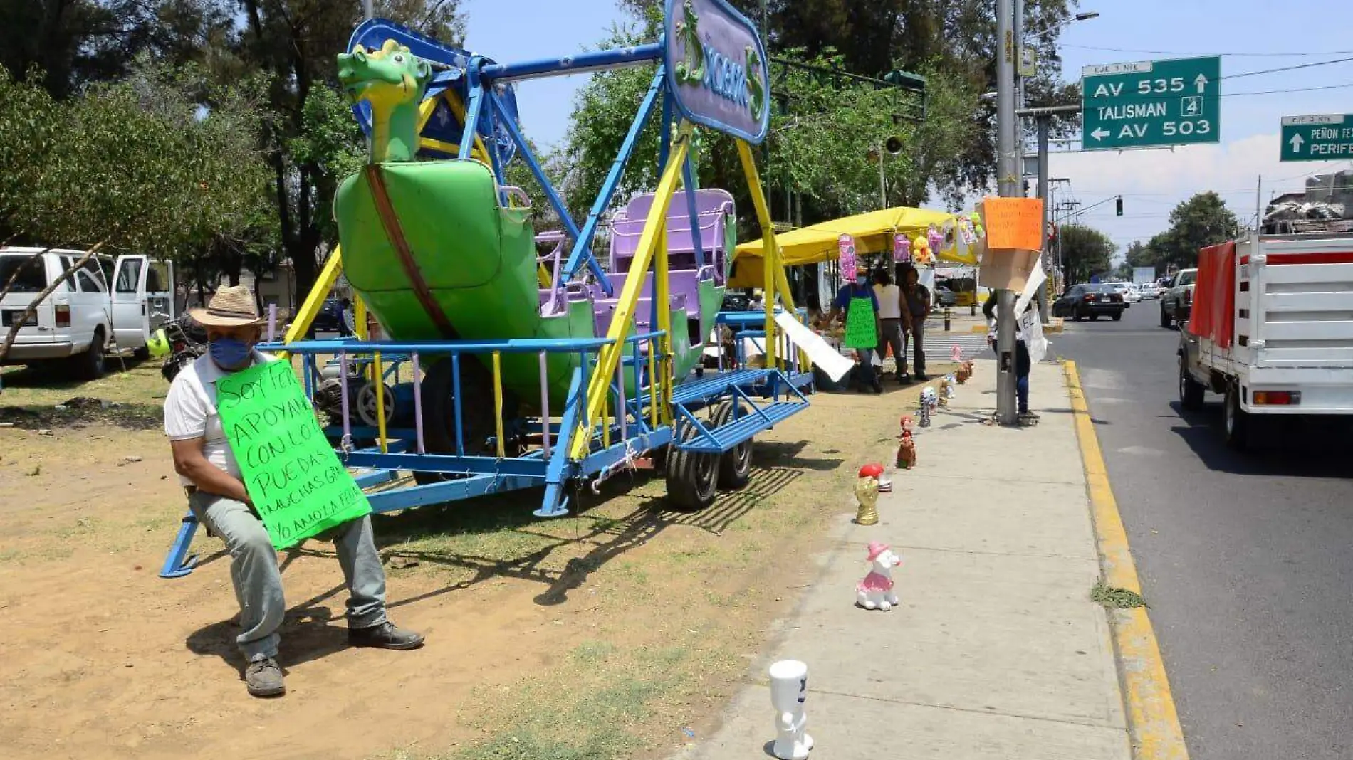 trabajadores feria cdmx covid-19 3